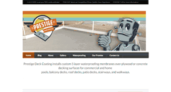 Desktop Screenshot of prestigedecking.com
