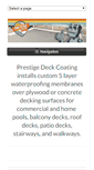 Mobile Screenshot of prestigedecking.com